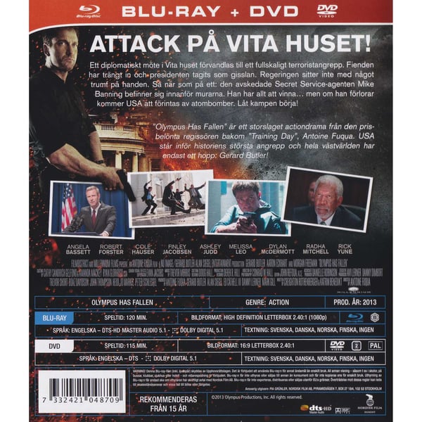 Olympus Has Fallen Blu-Ray (Begagnad)