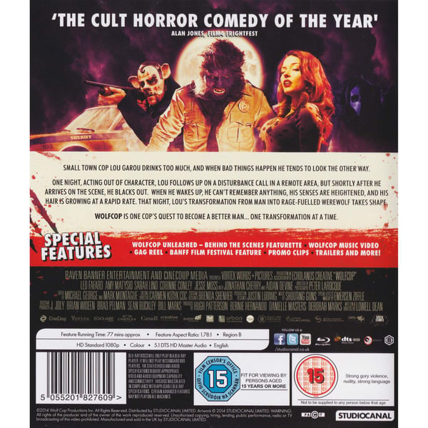 Wolfcop Blu-Ray (Begagnad)
