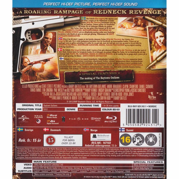 The Baytown Outlaws Blu-Ray (Begagnad)