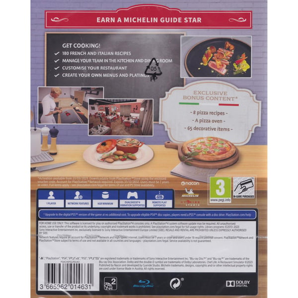 Chef Life Playstation 4 PS4