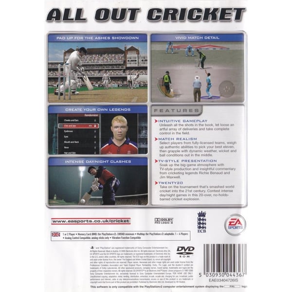 Cricket 2005 Playstation 2 PS2 (Begagnad)