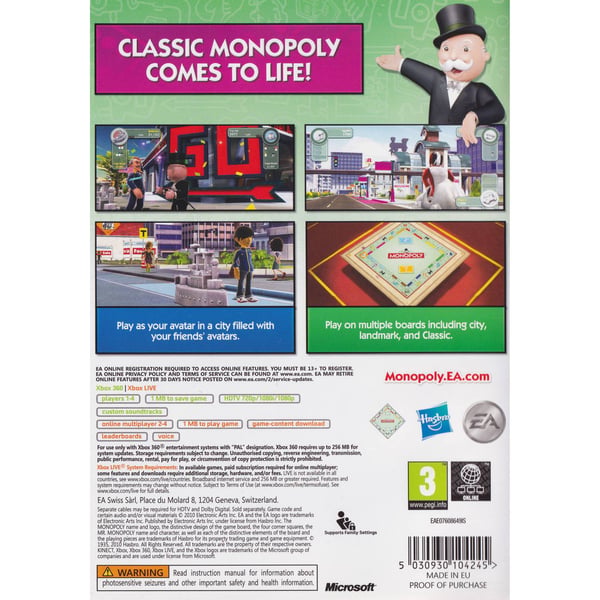 Monopoly Streets Xbox 360 Classics (Begagnad)