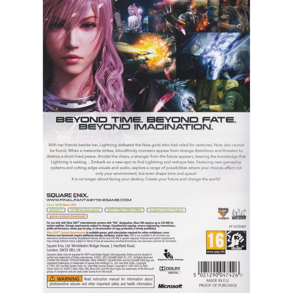 Final Fantasy XIII-2 Xbox 360 (Brugt)