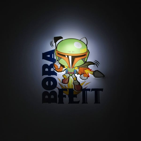 Star Wars Boba Fett 3D Light FX mini lamp