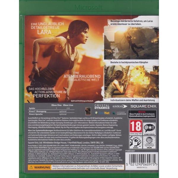 Tomb Raider Definitive Edition Xbox One German (Brukt)
