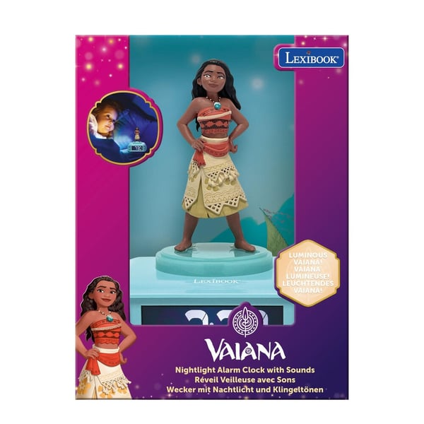 Disney Moana Vaiana 3D Night Light Alarm Clock