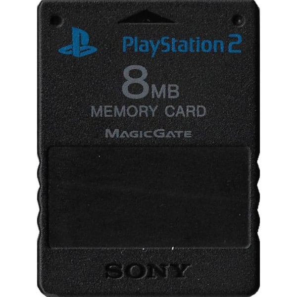 Minnekort 8MB Original Black Playstation 2 (Brukt)