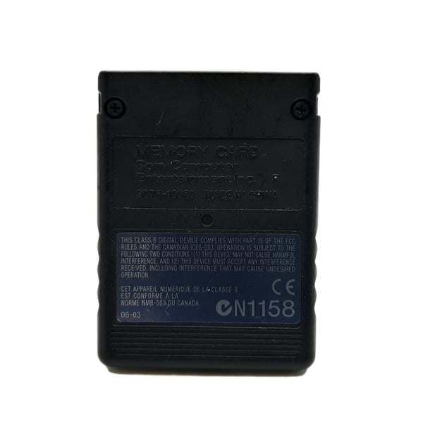 Minnekort 8MB Original Black Playstation 2 (Brukt)