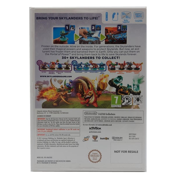 Skylanders Spyros Adventure Starter Pack Nintendo Wii (Brukt)