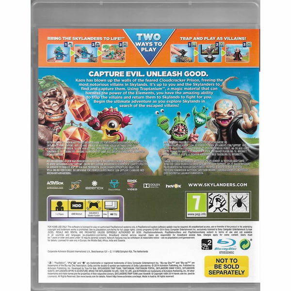 Skylanders Trap Team Starter Pack Playstation 3 (Brukt)