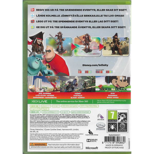 Disney Infinity 1.0 Starter Pack Xbox 360 (Brukt)