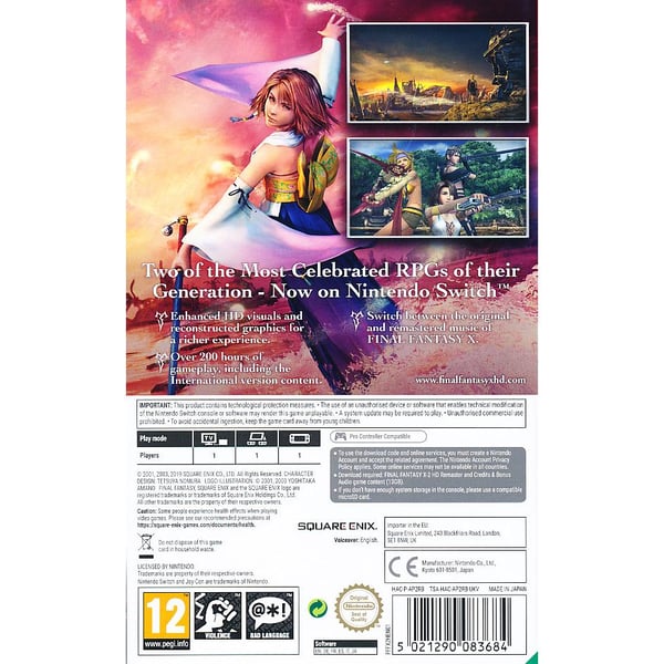 Final Fantasy X/X-2 HD Remaster Nintendo Switch