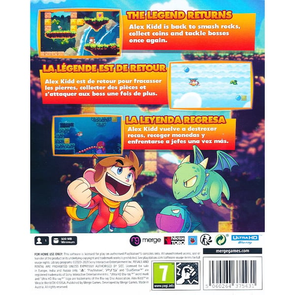 Alex Kidd in Miracle World DX Playstation 5 PS5