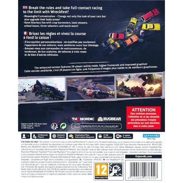 Wreckfest Playstation 5 PS5