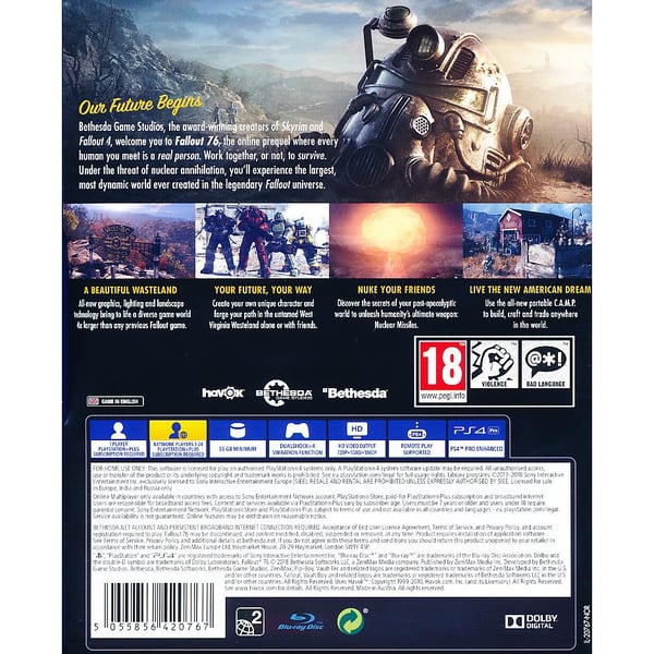 Fallout 76 Playstation 4 PS4