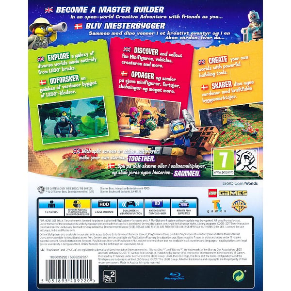 Lego Worlds Playstation 4 PS4