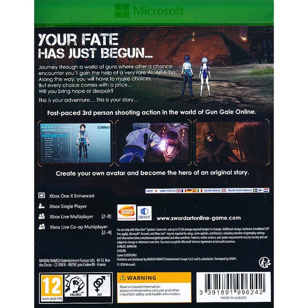 Sword Art Online Fatal Bullet Xbox One