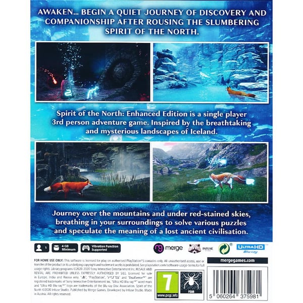 Spirit of the North Enhanced Edition Playstation 5 PS5