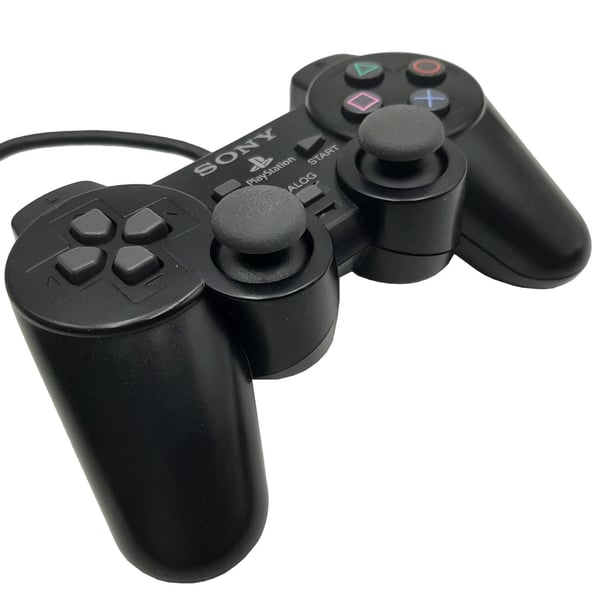 Ohjain Alkuperäinen Musta Playstation 2 PS2 (Käytetty)