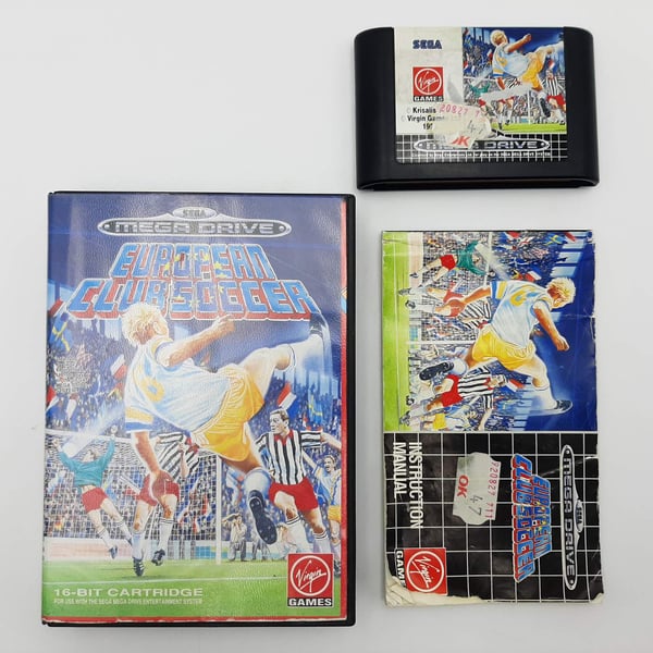 European Club Soccer Sega Mega Drive (Brukt)