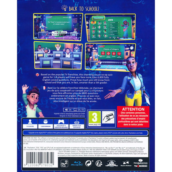 Are You Smarter Than A 5th Grader Playstation 4 PS4