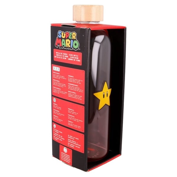 Nintendo Super Mario Bros glass bottle 1030ml