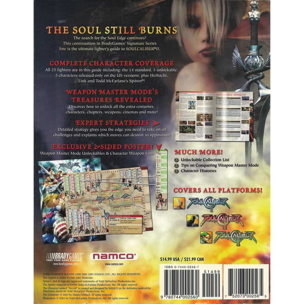 Soulcalibur II Signature Series Official Fighters Guide (Brukt)