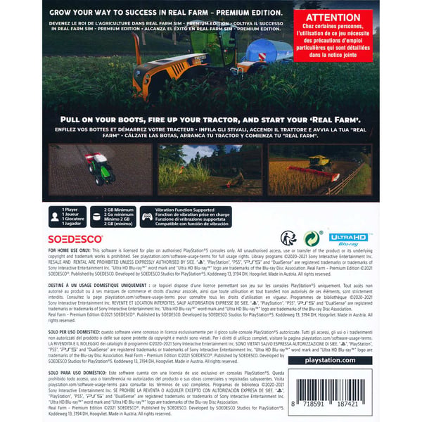 Real Farm Premium Edition Playstation 5 PS5