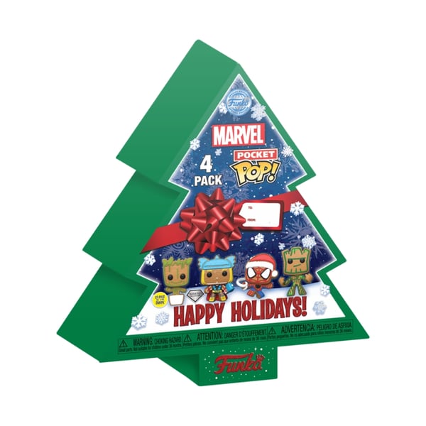 Pocket POP pack 4 figures Marvel Tree Holiday Exclusive