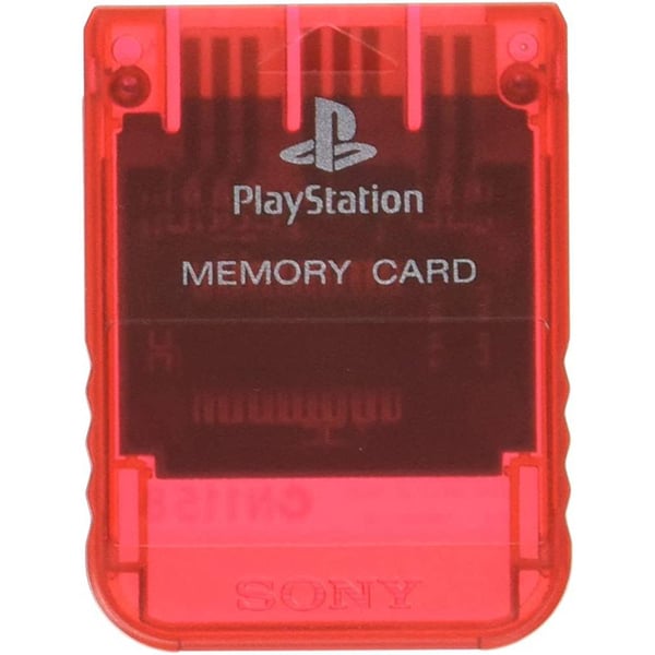 Hukommelseskort 1MB Original Rød Transparent Playstation 1 (Brugt)