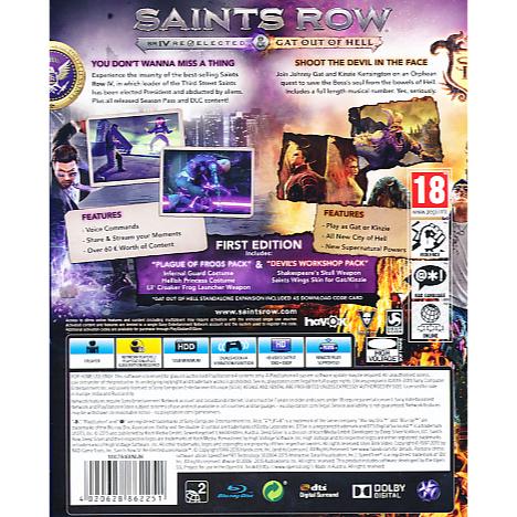 Saints Row IV Re-Elected & Gat Out of Hell First Edition Playstation 4 PS4