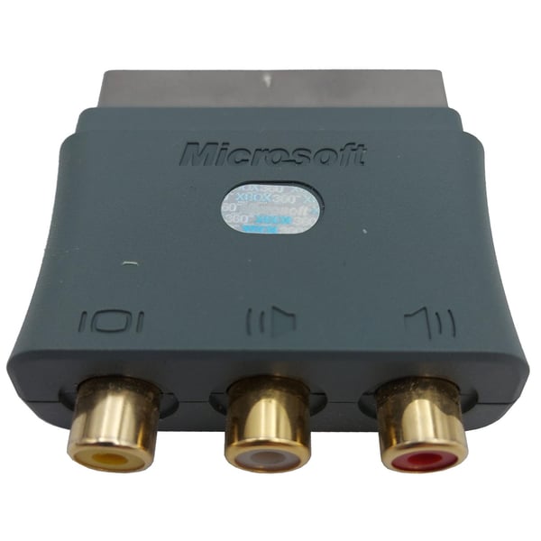 Scart Adapter RCA AV Xbox 360 Grå (Brugt)