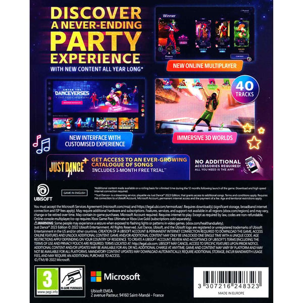 Just Dance 2023 Xbox Series X (Code in a box)