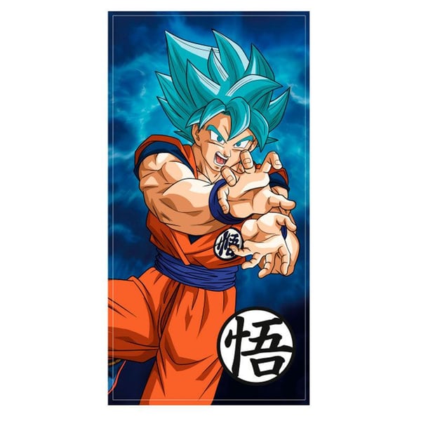 Dragon Ball Super Goku Super Saiyan Blue microfiber beach towel Dragon Ball Super Goku Super Saiyan Blue microfiber beach towel