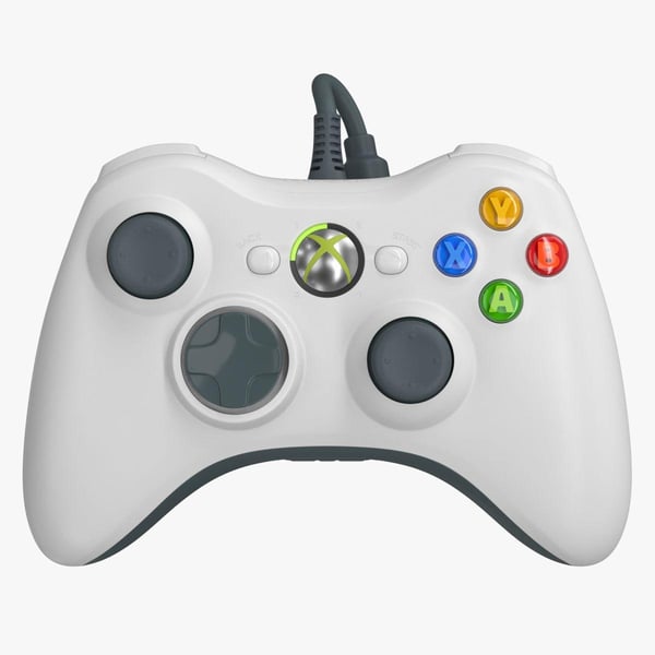 Ohjain Alkuperäinen Valkoinen Xbox 360 (Käytetty)