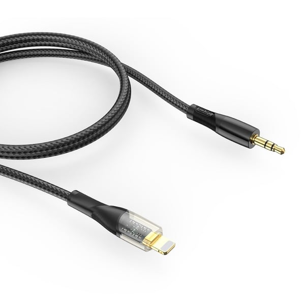Yleiskäyttöinen Lightning–3,5 mm AUX-äänikaapeli - 1m