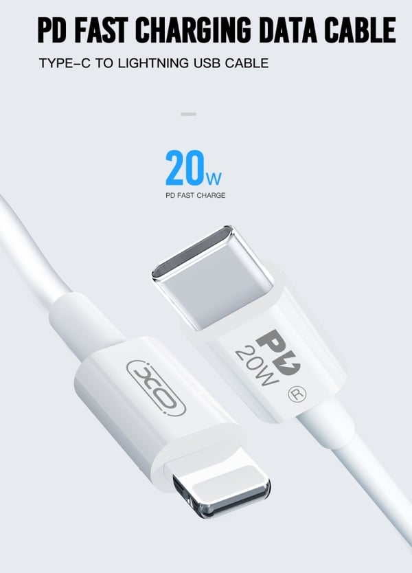 2M Pikalataus 20W iPhone-kaapeli iPhone 11/12/13/14 USB-C–Lightning