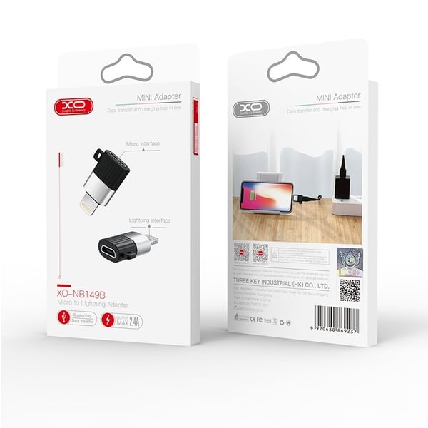 microUSB–Lightning-sovitin – Lataus / tiedonsiirto