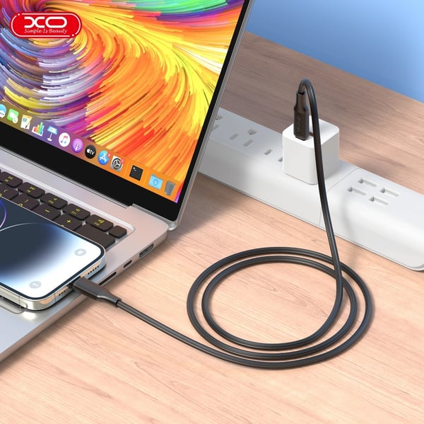 60W USB-C–USB-C PD-pikalatauskaapeli Samsungille, iPhone 15/16/17/18