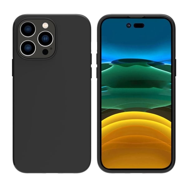 iPhone 16 Pro - Silikone TPU Blødt Cover - Sort