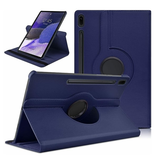 Samsung Galaxy Tab S9+ / S9 FE+ Etui 360° Roterbar Mørkeblå