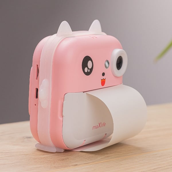 Digitalkamera til børn med termisk printer Bluetooth 4.0 Maxlife MXPC-100 Pink
