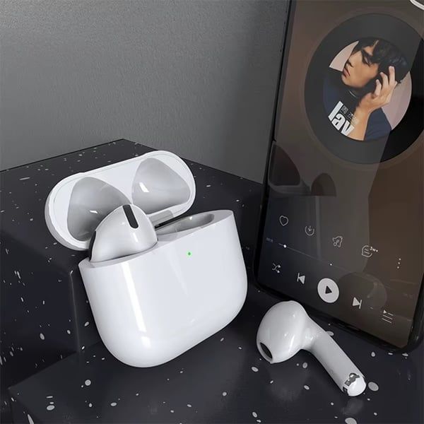 Earpods 5.3 Digitale trådløse Bluetooth-hovedtelefoner med støjreduktion og trådløs opladning