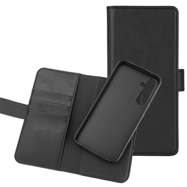 Samsung Galaxy S23 FE - Essentials Ekoläder 2-i-1 Löstagbart Plånboksfodral Svart