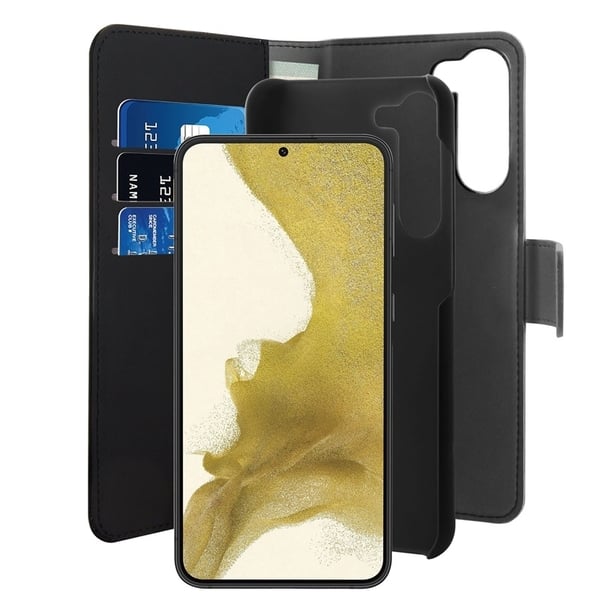 Samsung Galaxy S23 FE - Puro Ekonahka 2-in-1 Irrotettava Lompakkokotelo Musta