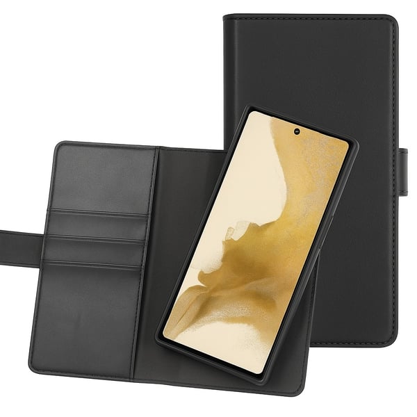 Samsung Galaxy A23/A23 5G - Essentials Ekonahka 2-in-1 Irrotettava Lompakkokotelo Musta