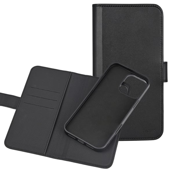 iPhone 14 Pro - DELTACO Ekonahka 2-in-1 Irrotettava Lompakkokotelo, MagSafe-yhteensopiva