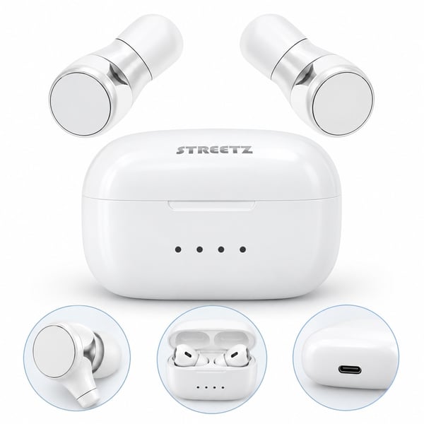 STREETZ TWS-1109 Kuulokkeet mikrofonilla – Kompaktit In-Ear Bluetooth 5.0