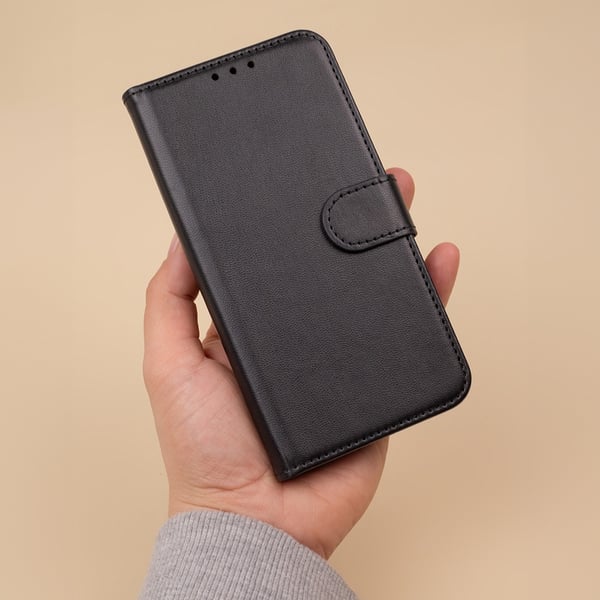 iPhone 17 - Book Case Kotelo Mobiililompakko Musta