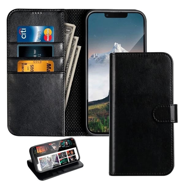 iPhone 17 Pro - Book Case Fodral Mobilplånbok Svart